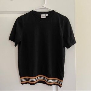 Burberry sweater crew neck short sleeve